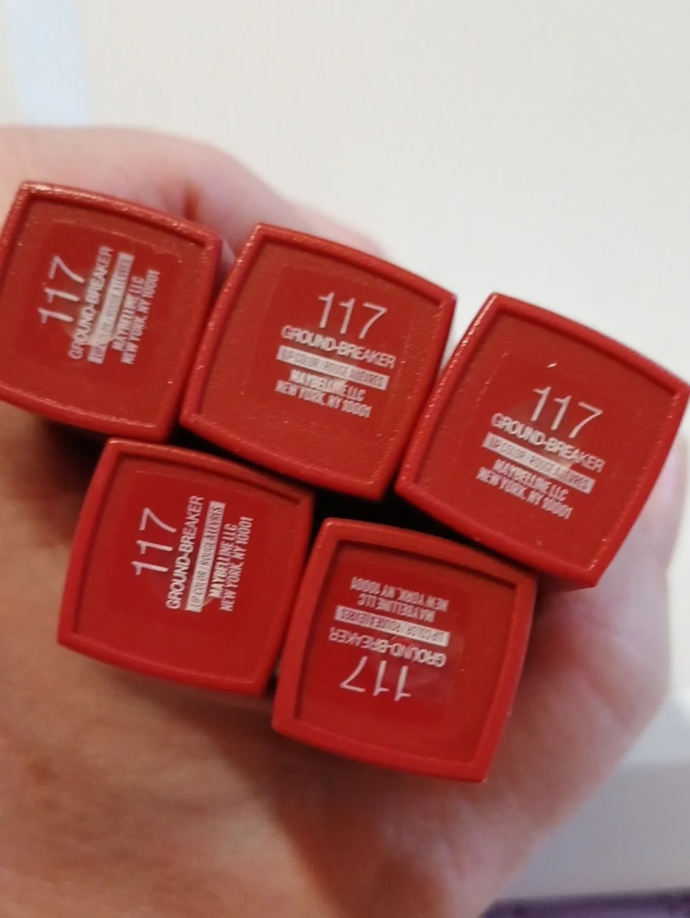 5 x Maybelline Matte Ink City Edition Liquid Lipstick, 117 Groundbreaker